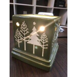 Scentsy green large wax warmer base tree missing top